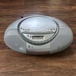 Sony CFD-S350 Boombox Cassette Am/fm Radio Cd-r/rw Playback Silver Gray Read. Fixed Price $39.99.