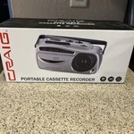 Vintage Craig Portable Cassette Recorder, Model CD6911, New. Fixed Price $45.00.