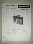 Vintage Sanyo Service Manual Model Number 2405R. Fixed Price $10.00.