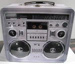Retro Boombox Radio Lunchbox Tin Tote - 1980S Inspired Merchandise Novelty .... Fixed Price $36.04.