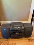 Sony CFD-646 Boombox 3 Cd Changer Tape Player Recorder Radio Read Description. Fixed Price $109.99.
