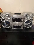 Panasonic SA-AK66 Silver 5 Cd Changer Stereo System MP3 Playback Shelf Audio. Fixed Price $125.00.