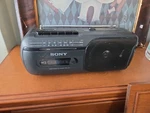 Sony CFM-155 Am/fm Radio Cassette W/ Ac Cord Portable Runs Also Battery. Fixed Price $26.00.