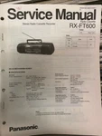 Panasonic RX-FT600 RXFT600 Service Manual **original**. Fixed Price $17.49.