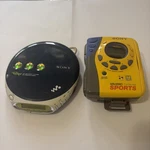 Two Sony Walkmans- D-EJ360 Cd & Tv/fm/am Sports Radio Cassette Player WM-FS495. Fixed Price $46.75.