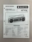 Sanyo M7110K Original Service Manual Free Shipping. Fixed Price $14.00.