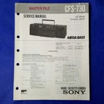 Sony CFS-730 Service Manual Original Paper Oem Repair Guide Usa. Fixed Price $37.44.