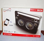 New Supersonic SC-1000BT Bluetooth Boombox Piano Black. Fixed Price $169.90.