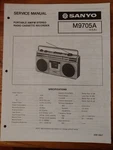 Sanyo M9705A Portable Am/fm Stereo Radio Cassette Recorder Orig Service Manual. Fixed Price $24.99.