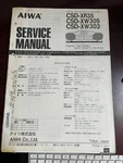 Aiwa CSD-XR35 CSD-XW305 CSD-XW303 Repair Service Manual From The Usa *original**. Fixed Price $14.99.
