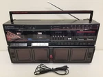 Vtg. 1980S Emerson Boombox Model CTR-965 Dual Cassette Am/fm Stereo Excellent!. Fixed Price $399.99.
