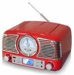 Techplay QT62BT Rd Retro Compact Stereo Bluetooth Cd Am Fm Radio "red. Fixed Price $89.95.