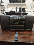 Sony CFD-646 Boombox Cd Changer Tape Player Radio With Remote Tested Bad. Fixed Price $55.00.