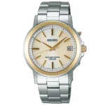 Seiko Spirit SBTM170 Gold Solar Radio Wave Control Stainless Men's Watch New Box. Fixed Price $211.70.