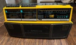 Vintage Magnavox D8300 Boombox Radio Dual Cassette Recorder Black & Yellow -read. Fixed Price $179.96.