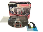 Sony CFD-G55 Black Cd Radio Cassette Recorder Player Boombox Ghettoblaster. Fixed Price $92.86.