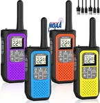 Long Range Waterproof Walkie Talkies 4 Pack - Rechargeable Frs Radios For Advent. Fixed Price $77.99.