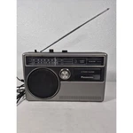 Panasonic RQ-831A Am Fm Radio Track Player Portable Silver Black Working. Fixed Price $54.00.