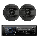 Pyle Bluetooth Marine Receiver, 2X 3.5" 75W Full Range Graphite Audio Speakers. Fixed Price $77.49.