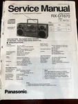 Panasonic RX-DT670 RXDT670 Service Manual From The Usa **original**. Fixed Price $28.99.