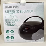 Philco Portable Cd Player Boombox With Speakers And Am Fm Radio Black .... Fixed Price $48.90.