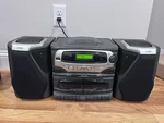 Koss HG857 Boombox Stereo System Cd Dual Cassette Deck Radio No Remote. Fixed Price $199.00.
