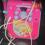 Shopkins Sprinkle Party Portable Karaoke System Bluetooth Pink W/ Microphone. Fixed Price $16.00.