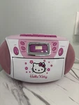 Hello Kitty Cd/cassette Am/fm Boombox Pink/white Aux Headphone 1104AVD1. Fixed Price $105.00.