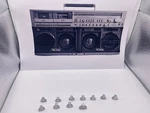 Ghetto Blaster/sharp Gf 777 Replica Knobs/small Slider Set/update True Chrome. Fixed Price $25.00.