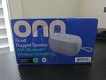 Onn Small Rugged Speaker With Bluetooth Wireless Technology,. Fixed Price $19.99.