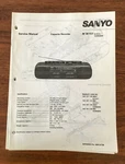 Sanyo W707 Boombox / Radio Cassette Service Manual *original*. Fixed Price $14.98.
