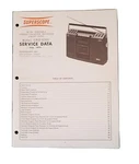 Superscope CRS-2000 Portable Cassette Recorder Radio, Service Data Manual. 1975. Fixed Price $14.99.