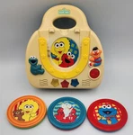 Sesame Street Cd Player W/ 3 Double-sided Discs (tested & Working) 1998 Tyco Toy. Fixed Price $42.00.