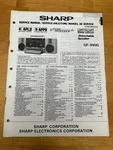Sharp GF-990G Double Cassette Piano Boombox Service Manual Oem Vintage Diagrams. Fixed Price $59.99.