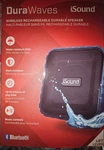 Isound Durawaves Wireless Rechargeable Bluetooth Durable Speaker Water Resist. Fixed Price $29.99.