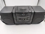 Jvc PC-X75 Cd Dual Cassette Tuner Portable Player Recorder Boombox Bad. Fixed Price $34.99.
