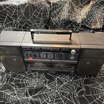 Vtg Rare 1980S Ge 3-5672A Dual Cassette Stereo Ghetto Blaster Is Parts Only. Fixed Price $40.00.