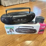 Soundesign Value Pak Portable Am/fm Stereo Twin Deck Cassette /personal. Fixed Price $29.95.