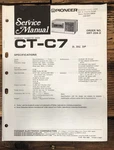 Pioneer CT-C7 Cassette Service Manual *original*. Fixed Price $14.97.