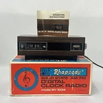 Vintage Rhapsody Solid State Am Fm Digital Clock Radio Ry 1034 Original Box. Fixed Price $29.99.