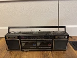 Vintage Sanyo Mw 150 Boombox Am/fm Radio Dual Cassette Player Recorder. Fixed Price $49.99.