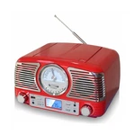 Techplay QT62BT Red, Retro Design Compact Stereo Cd, With Am/fm Rotary Knob, .... Fixed Price $131.26.