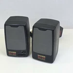 Rare - (2) Koss Sa 35M Portable Active Amplified Speakers W/ Bass + Treble Boost. Fixed Price $65.00.