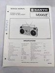 Vintage Sanyo Service Manual Model Number 9982F. Fixed Price $10.00.