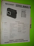 Sharp GF-1750 Service Manual Original Repair Book Stereo Tape Player Boombox. Fixed Price $19.98.