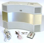 Pro Serviced Bose Wave CD-3000 Radio/cd! White/gold Remote,antenna+ Guaranty. Fixed Price $319.56.
