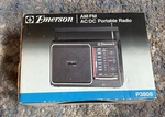 Vintage Nib Emerson Am/fm Portable Radio Ac/dc Model P3808 Slimline Carry Handle. Fixed Price $29.99.