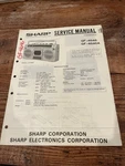 Sharp Stereo Cassette Recorder Boom Box And Service Manual. Fixed Price $12.99.