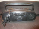 Vintage Rca Portable Am Fm Cassette Power Battery Back-up Model RP-77108. Fixed Price $20.00.