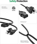 Ul Listado Pwr Long 6 Ft 3 Prong Cable De Alimentacion Para. Fixed Price $13.40.